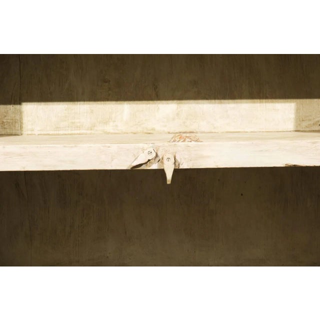 Mid-20th Century Painted Glass Door Cabinet For Sale - Image 10 of 11