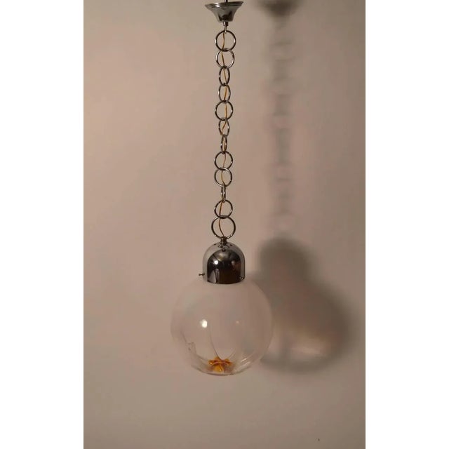 AVMazzega Hanging Ball Fixture by Mazzega For Sale - Image 4 of 9