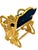 Rococo Antique Federal Style Carved Swan and Eagle Carousel Chair Newly Reupholstered For Sale - Image 3 of 8