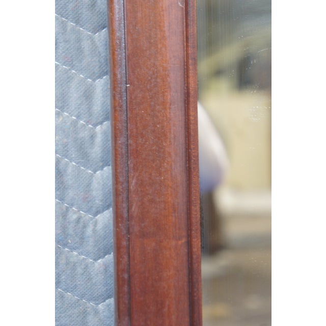 Late 20th Century Vintage Chippendale Carved Mahogany Trophy Urn Wall Vanity Mirror For Sale - Image 10 of 12