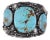 Late 20th Century Huge Navajo Sterling and Turquoise cuff by Augustine Largo For Sale