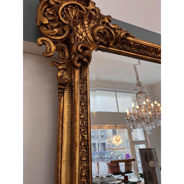 Large Vintage Mirror, 19th Century For Sale - Image 4 of 11