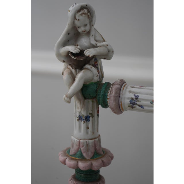 Ceramic Italian 19th Century Antique Porcelain Fire Screen Frame For Sale - Image 7 of 12