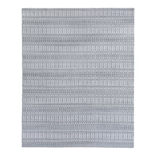 Exquisite Rugs Caudry Hand Loom Wool Silver - 6'x9' For Sale