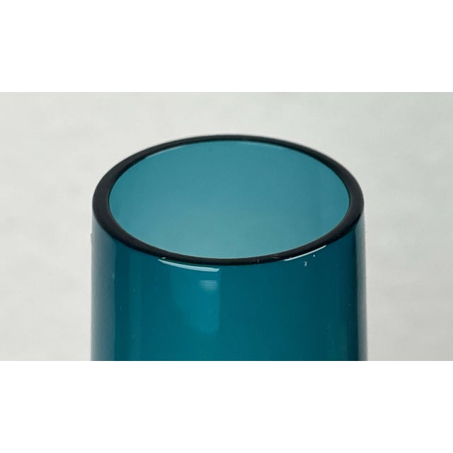 Mid-Century Modern Mid-Century Modern Green Glass Vase from Alsterfors Glasbruk, Sweden, 1960s For Sale - Image 3 of 8