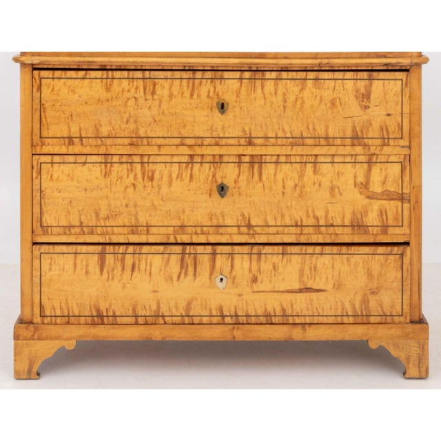 Mid-Century Modern Swedish Birch Chest of Drawers For Sale - Image 3 of 7