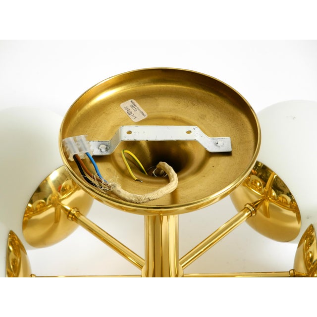 Vintage Space Age Brass Ceiling Lamp with Glass Balls from Kaiser Leuchten, 1960s For Sale - Image 16 of 18