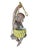 Brown Hanging Planter Swinging Monkey With Banana Bowl “Porch Monkey” Vintage 1970s For Sale - Image 8 of 11