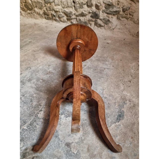 Antique Louis XVI Plant Stand in Walnut, 1900 For Sale - Image 10 of 18