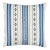 Schumacher Dakota Stripe 18" Pillow in Blue For Sale