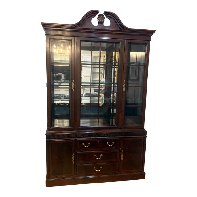 1990s China Cabinet (Drexel Chippendale) For Sale