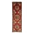 1920s Allover Designed Antique Heriz Wool Runner in Red For Sale
