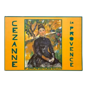 " Cezanne in Provence " Vintage 1989 First Edition Lithograph Print Extra Large Hardcover Postimpressionist Art Book