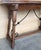 20th Century Spanish Console Fold Out Farm Table with Wood Stretcher For Sale - Image 9 of 18