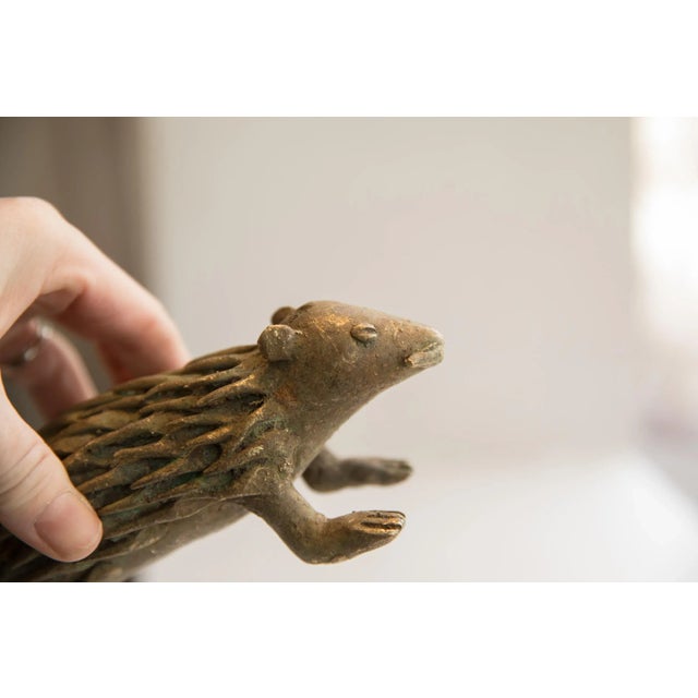 Late 20th Century Vintage African Porcupine Sculpture For Sale - Image 5 of 8