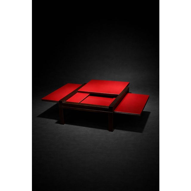 Hexa Coffee Table by Vuarnesson for Bellato, France, 1980s For Sale - Image 3 of 9