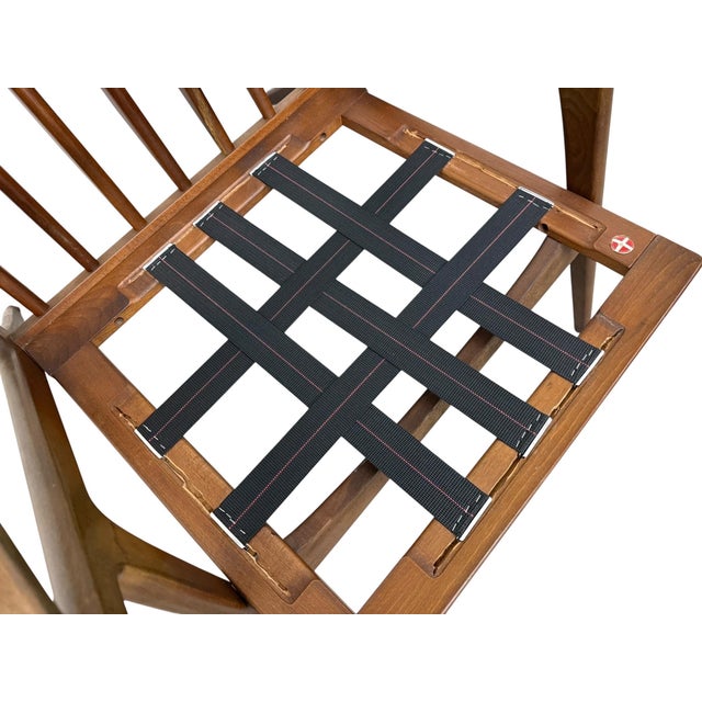 Mid-Century Danish Modern Poul Jensen for Selig Walnut "Z" Arm Chairs For Sale - Image 9 of 10