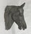 Vintage Cast Aluminum Horse Head Equestrian Wall Sculpture, Possibly French For Sale - Image 4 of 18