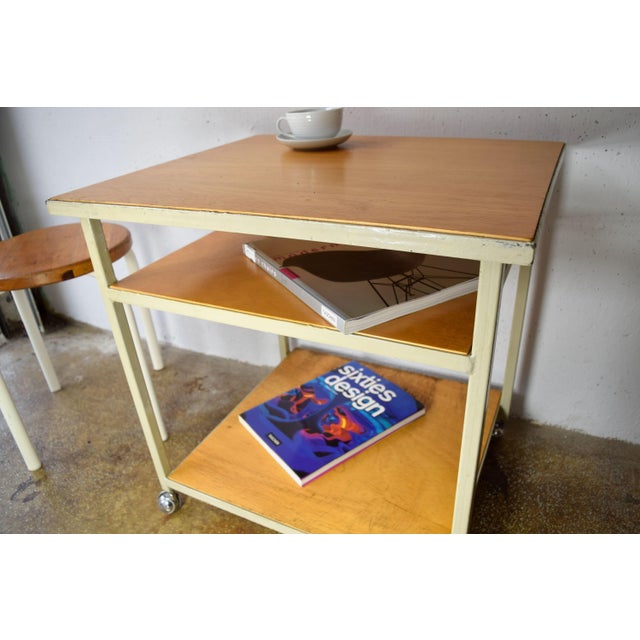 1950s Vintage Industrial Sliding Table, 1950s For Sale - Image 5 of 7