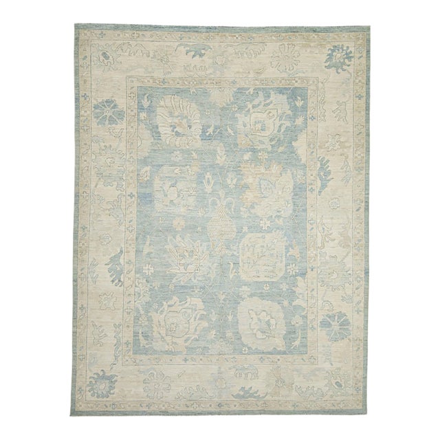 Oushak Rug 8'10" x 11'7" For Sale