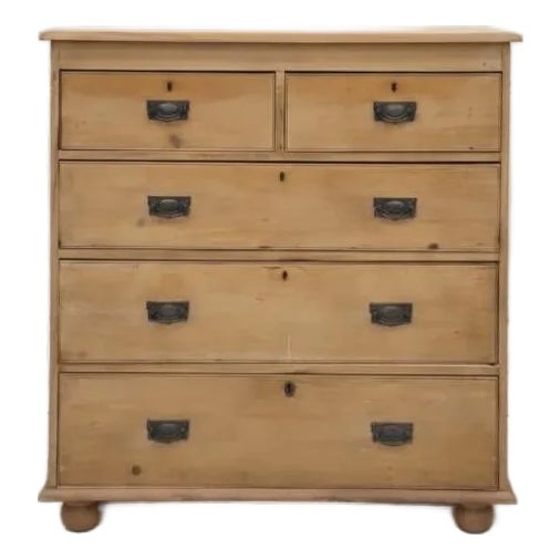 Antique English Pine Chest of Drawers For Sale