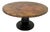 Rustic Dining Table Copper Top With Pedestal Base ~ Seats 6 For Sale
