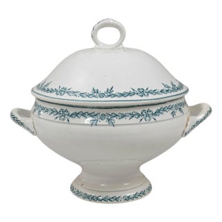 20th Century French Special Edition Porcelain Tureen With Lid For Sale