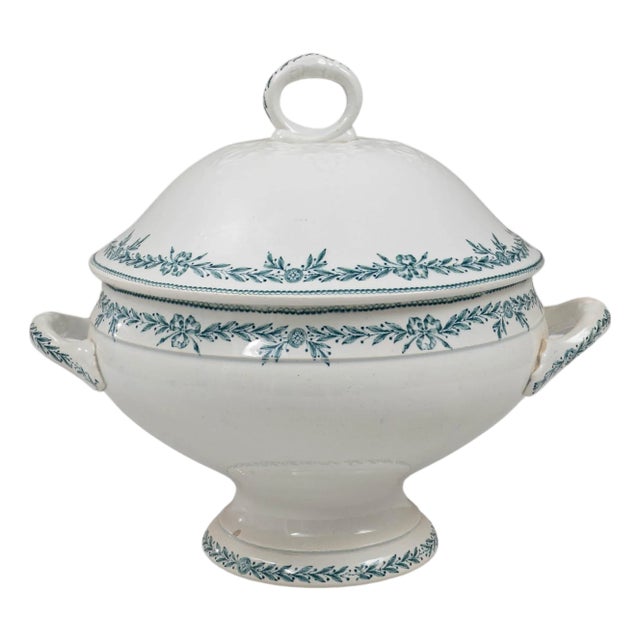 20th Century French Special Edition Porcelain Tureen With Lid For Sale