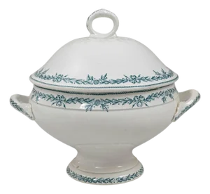 20th Century French Special Edition Porcelain Tureen With Lid