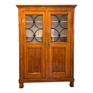 Biedermeier Display Cabinet or Bookcase For Sale