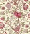 Sample - The House of Scalamandré Pondicherry Cotton Print Fabric, Turkey Red on Lime For Sale