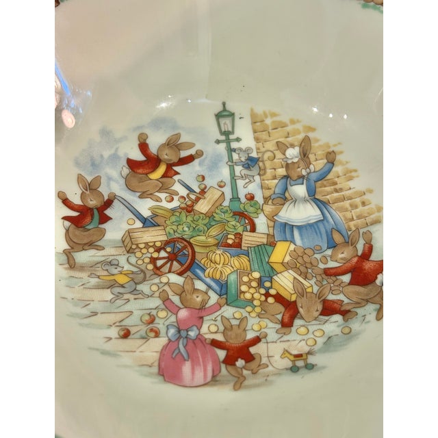 Vintage Royal Doulton “Bunnykins” Cereal Bowl and Mug - A Set of 2 Pieces For Sale In New Orleans - Image 6 of 11