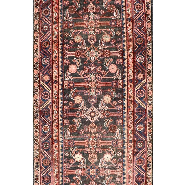 Early 20th Century Antique Persian Hamadan Runner With All-Over Sub-Geometric Floral Design For Sale - Image 5 of 11