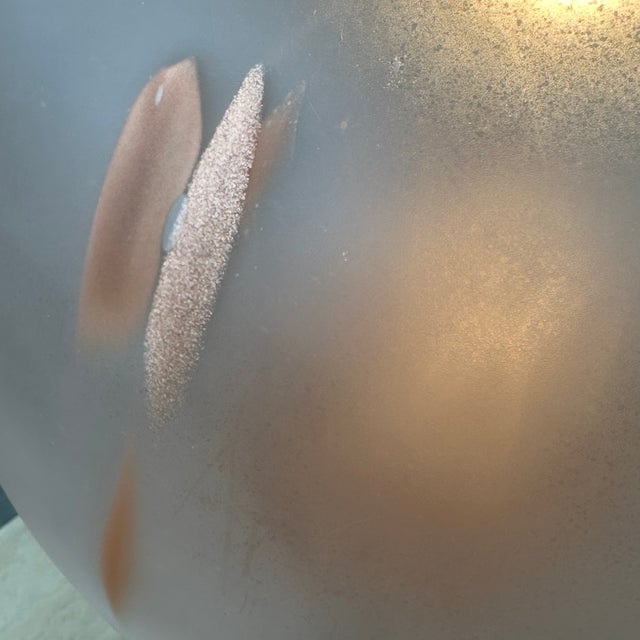 Mid-Century Italian Murano Glass Globe Pendant with Brass, 1970s For Sale - Image 14 of 18