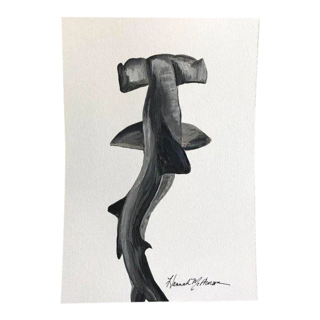 Modern Swaying Hammerhead Painting Print For Sale