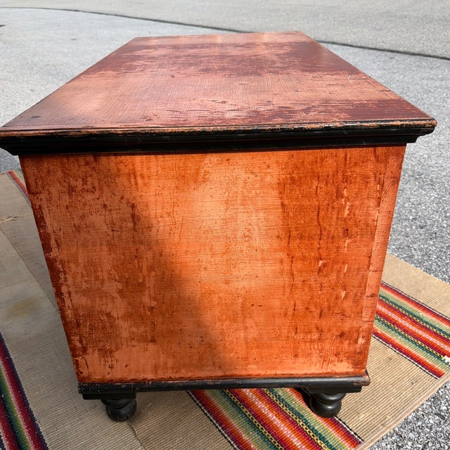 Antique Manheim, Lancaster County, Pennsylvania Paint Decorated Blanket Chest, Circa 1860’s For Sale - Image 4 of 12