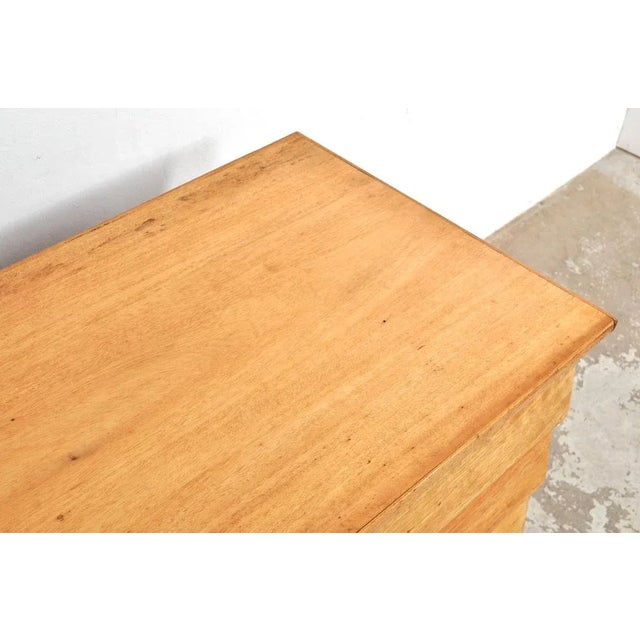 Brown Vintage Chest of Drawers in Beech, 1950s For Sale - Image 8 of 11