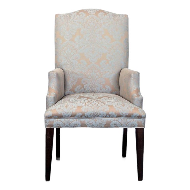 Mitchell Gold + Bob Williams Upholstered High Back Arm Chair For Sale