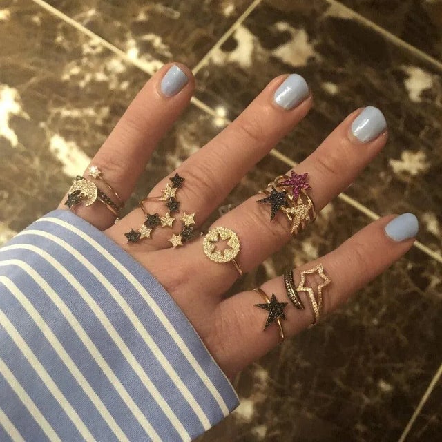 Own Your Story Blackout Rock Star Ring in Rose Gold, Size 4 For Sale - Image 12 of 12