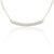 Metal 14k Solid White Gold Cluster Diamonds Bar Chain Necklace For Sale - Image 7 of 16