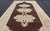 Chocolate Brown Background Vintage Turkish Oushak Runner With Medallions in Cream & Ivory For Sale - Image 8 of 12