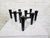 Set of 3 Koziol "Hommage" modular candle holders. Designed in Germany in 2005, these sleek pieces pay tribute to the...