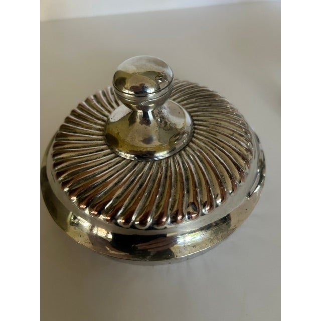 Metal Antique Silver-Plated Coffee Samovar For Sale - Image 7 of 13