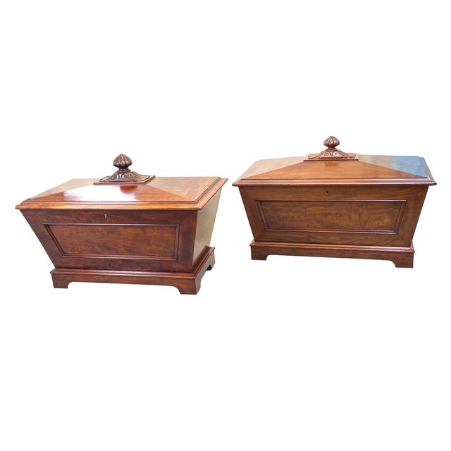 Regency Mahogany Cellarettes, 1835, Set of 2 For Sale - Image 18 of 18