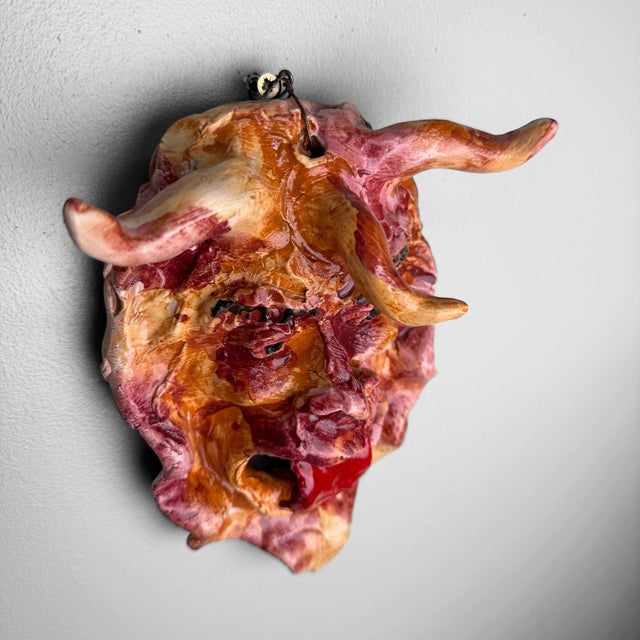 Early 21st Century Ceramic Apotropaic Mask by Gennaro Condurso, Italy, 2010s For Sale - Image 5 of 8