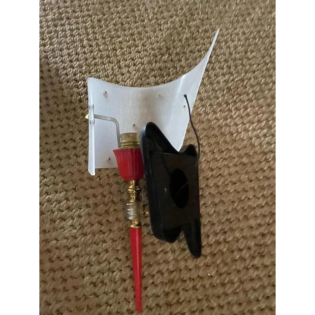 Plastic Wall Lamps by Pierre Guariche, 1960s, Set of 2 For Sale - Image 7 of 8