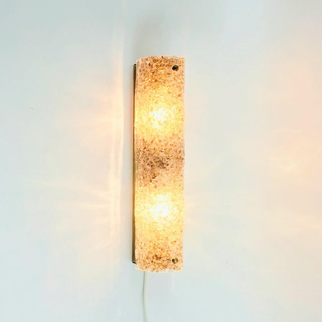 1970s Mid-Century Modern Tubular Murano Glass Wall Lights from Hillebrand, Germany, 1970s, Set of 2 For Sale - Image 5 of 14