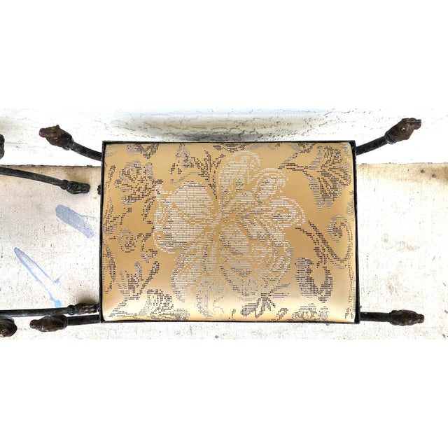 Pair of Curule Benches Footstools With Lion Motif For Sale - Image 4 of 18