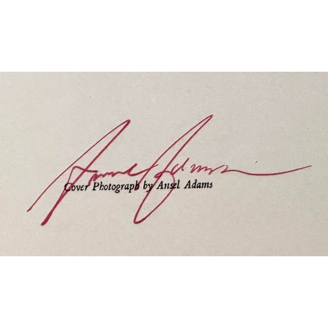 Ansel Adams The Legendary Yosemite Ahwahnee Christmas DInner at Bracebridge Hall 1971 Menu and Booklet. Menu Cover Photo by Ansel Adams Signed For Sale - Image 4 of 10