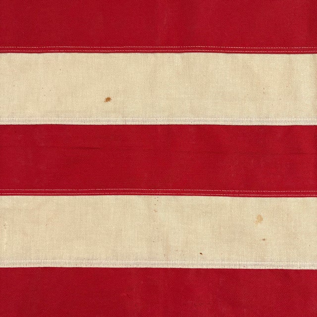 American Vintage Cotton American Flag With Sewn Stars For Sale - Image 3 of 6